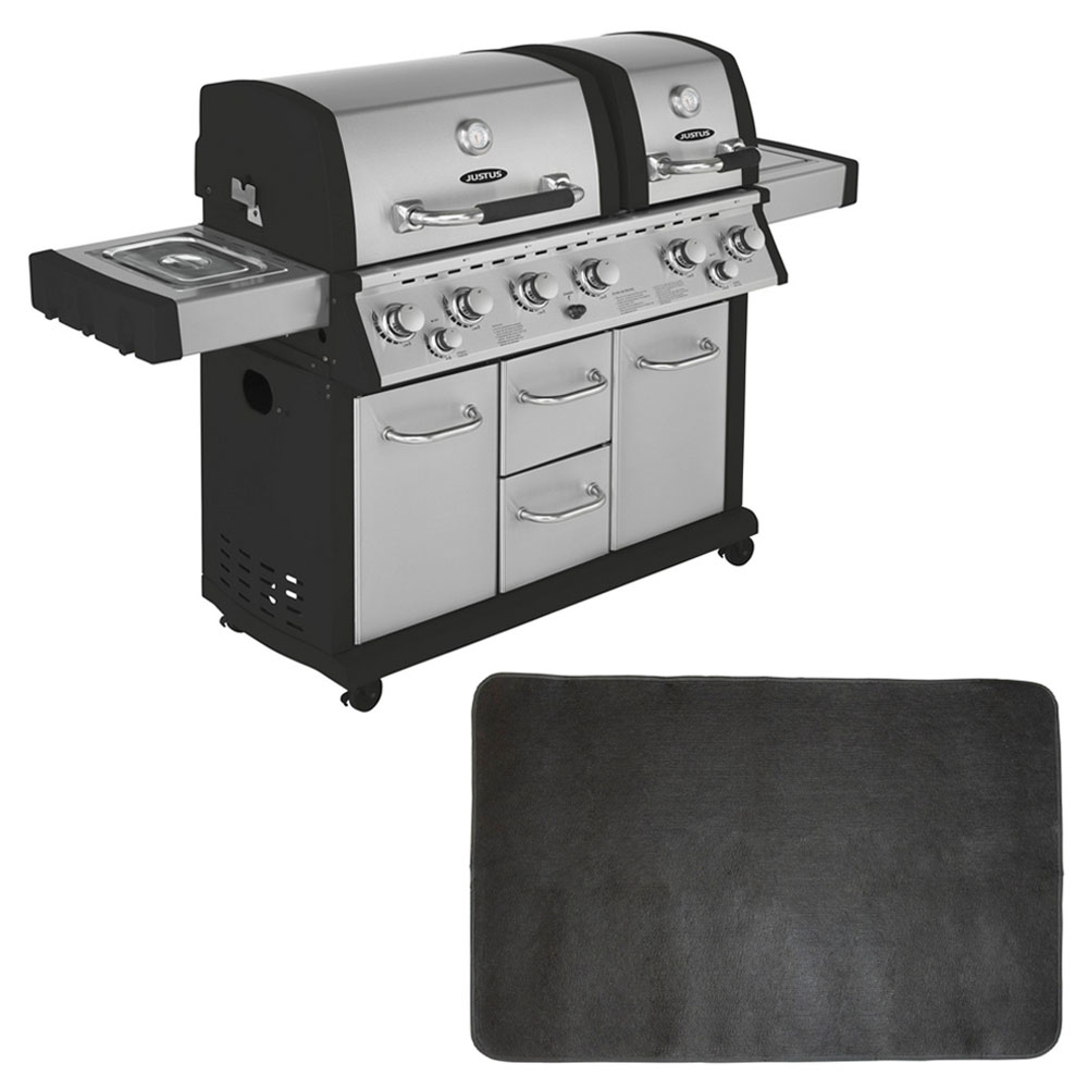 Justus Mars Pro Gasgrill  (6 2)   Grill-Teppich