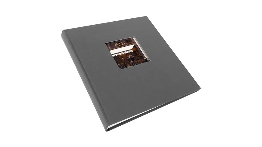 goldbuch Fotoalbum Bella Vista grau 30x31 cm mit 60 weiße Seiten