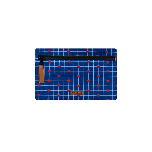 Medium front pocket, blue Las Palmitas