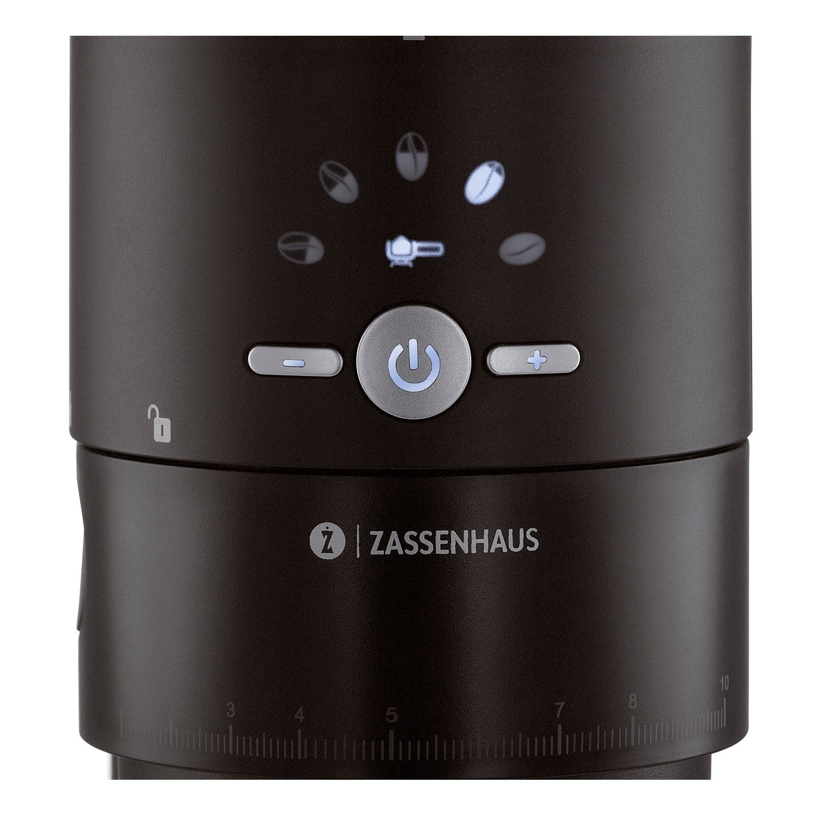 ZASSENHAUS Kaffeemühle Elektrische Kaffeemühle Expert, Kegelmahlwerk aus gehärtetem Stahl