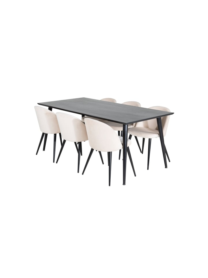 ebuy24 Essgruppe Dipp 49 (7-teilig) Beige 90 x 180 cm günstig kaufen onesize