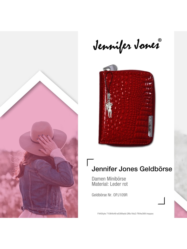 Jennifer Jones Minibörse, Portemonnaie Leder Damen Geldbörse günstig kaufen onesize