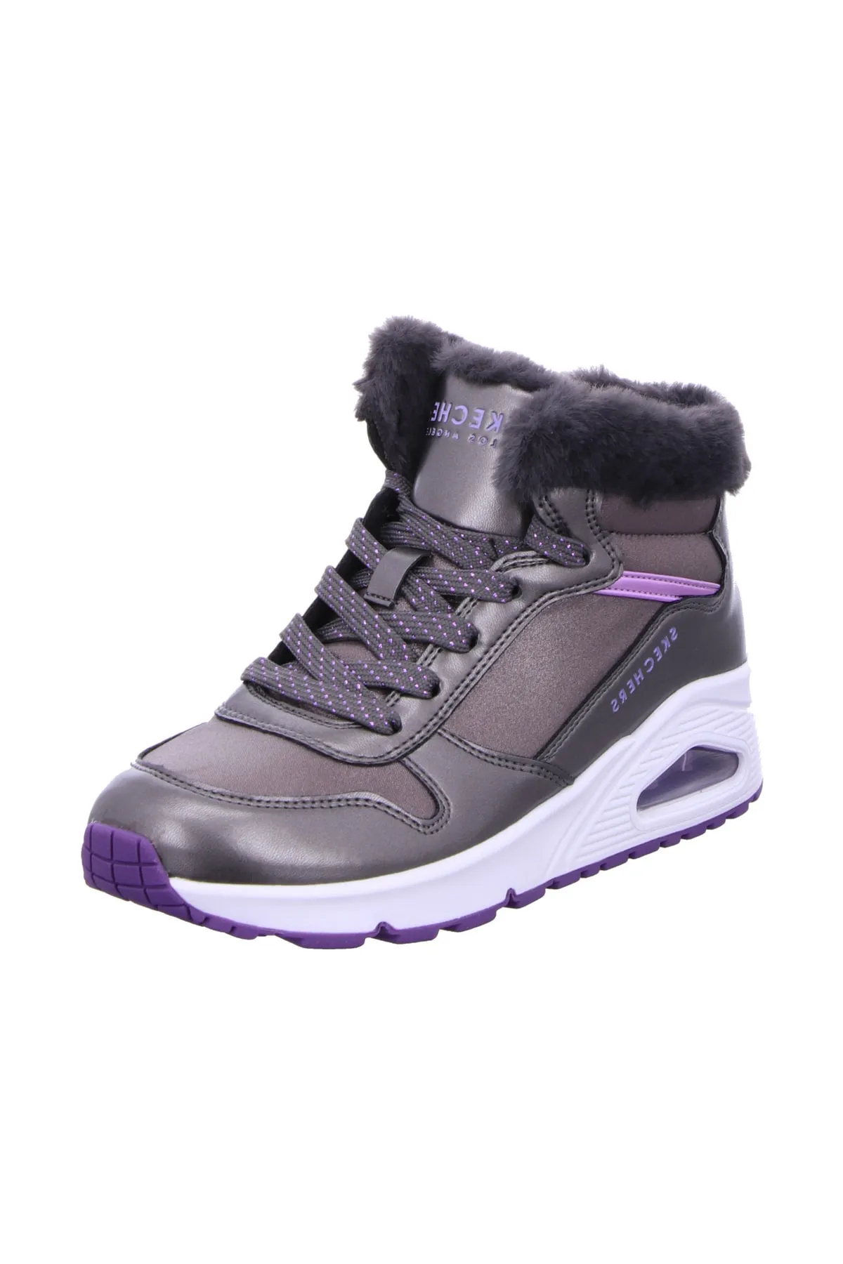 SKECHERS  Sneaker - Grau - Flacher Absatz