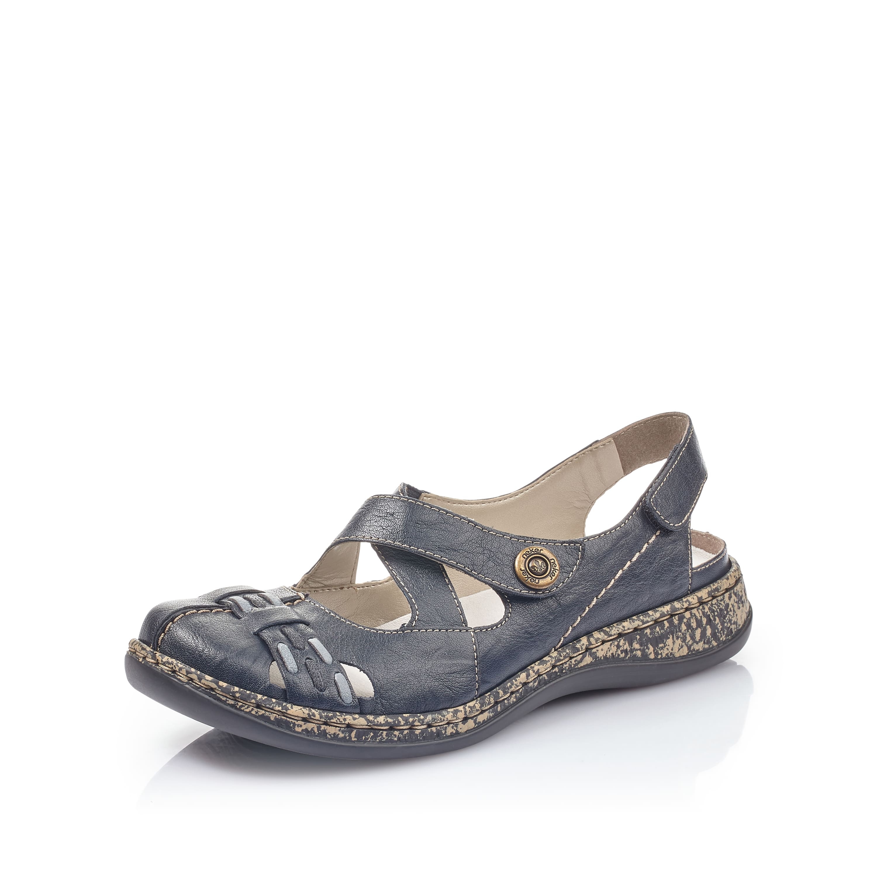 Rieker Damen Riemchensandalen marineblau