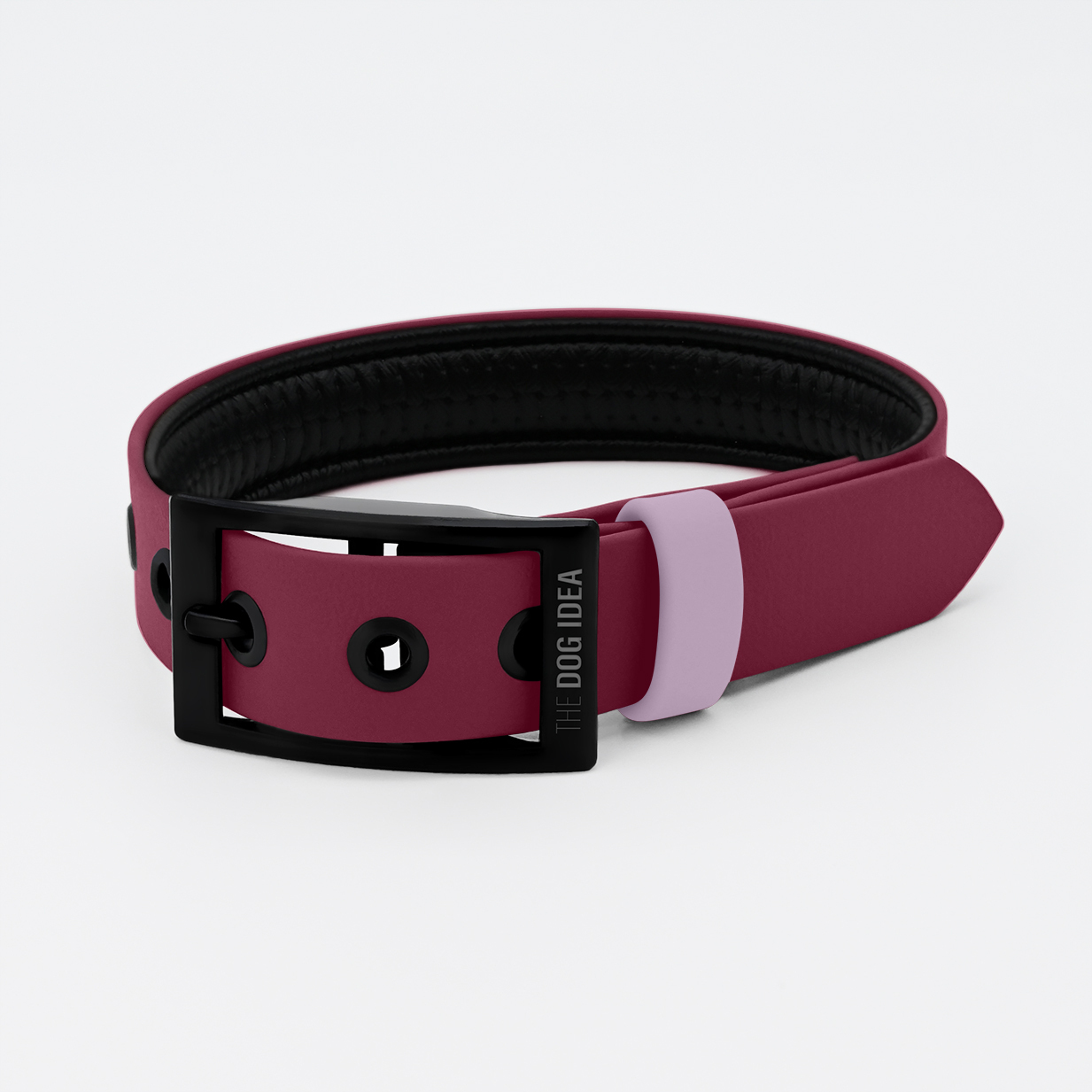 THE DOG IDEA Hundehalsbänder THE DOG IDEA Biothane Halsband Bordeaux pfirsich S