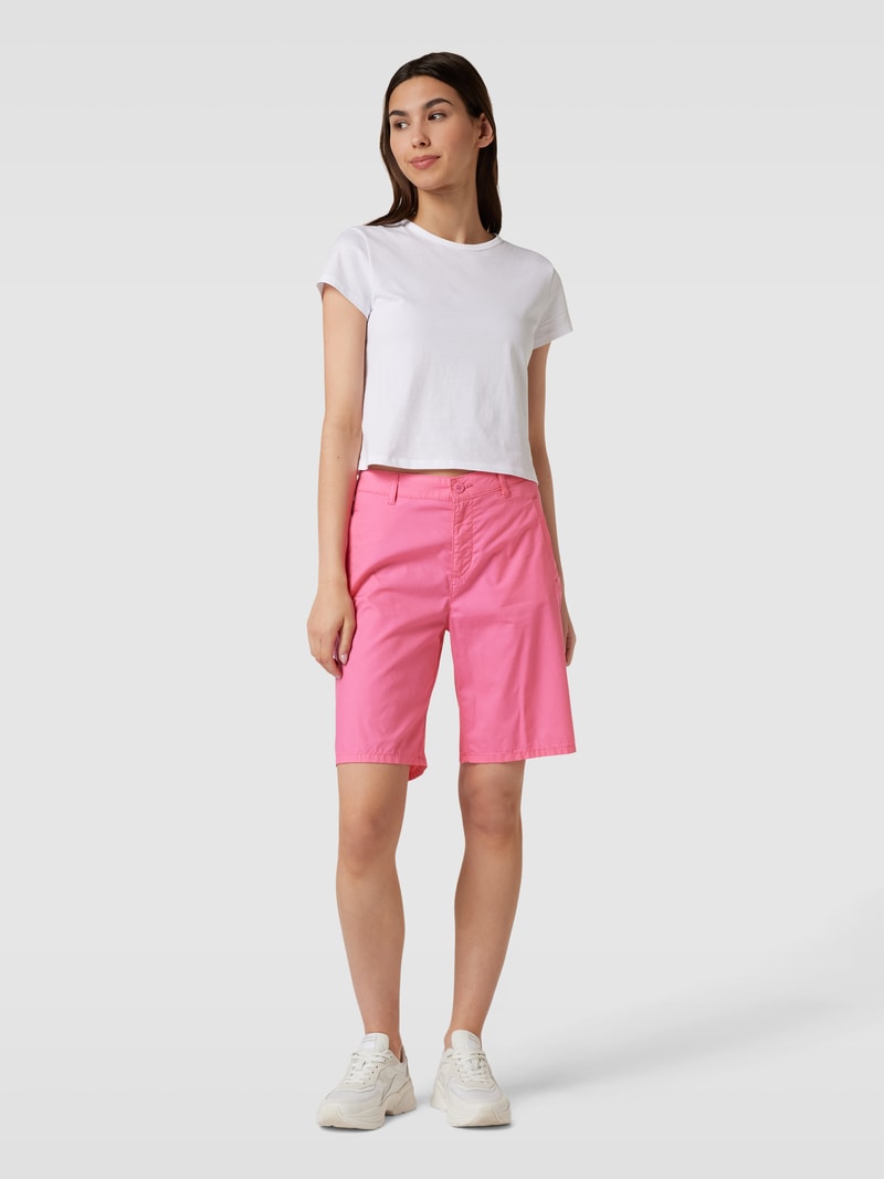 Chinoshorts mit seitlichen Eingrifftaschen in pink