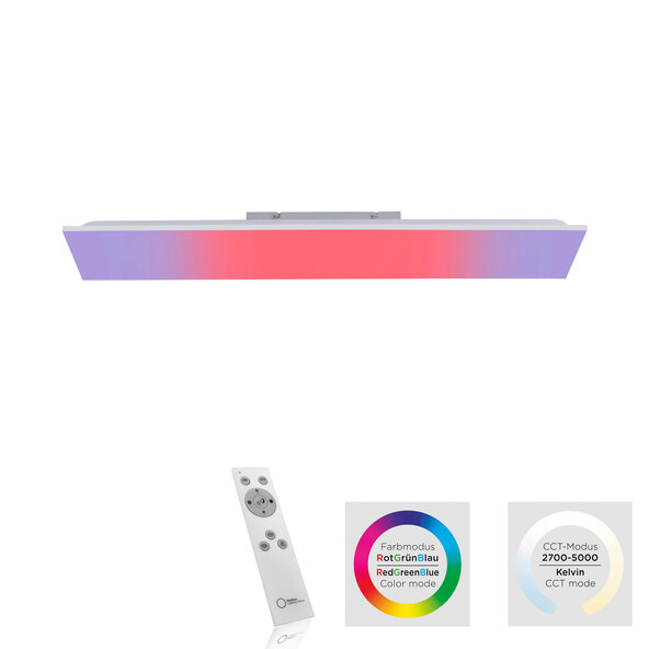 LED-Deckenleuchte Yukon, 26 W, 3.050 lm, 100 x 25 cm
