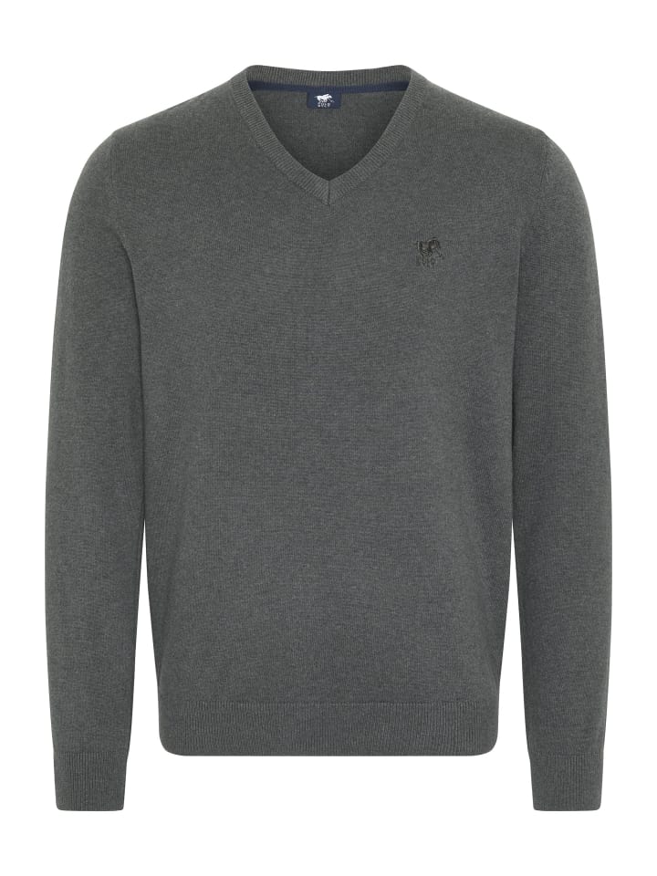 Polo Sylt Strickpullover in Grau günstig kaufen
