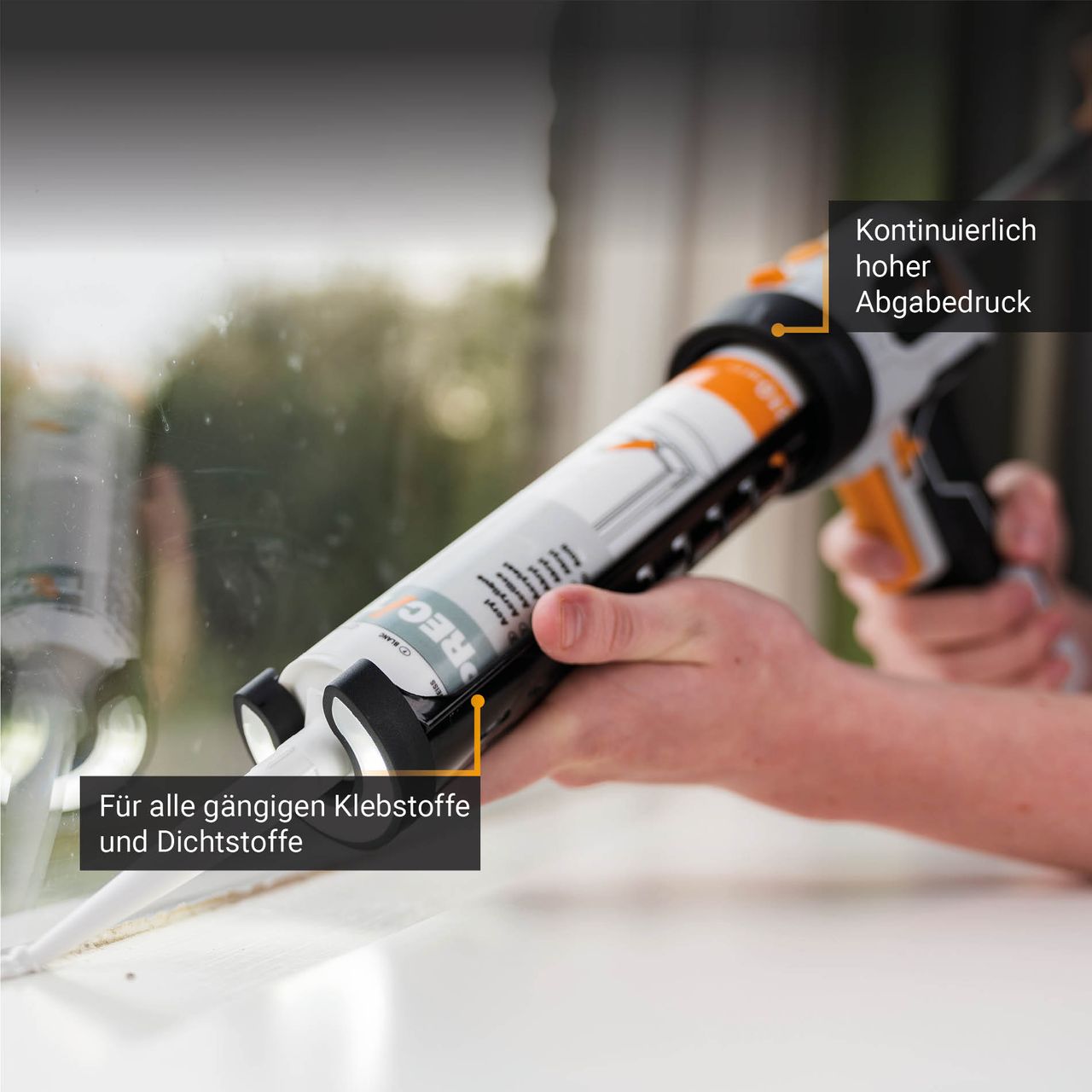Batavia Maxxpush 6V Akku-Kartuschenpistole mit LED (auf AA-Batterien)