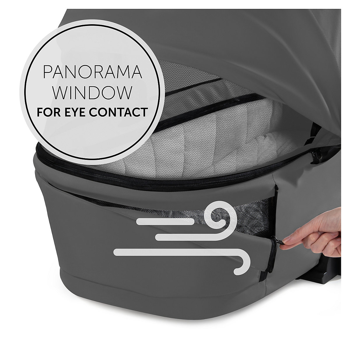 Kinderwagenaufsatz Walk N Care,  Dark Grey