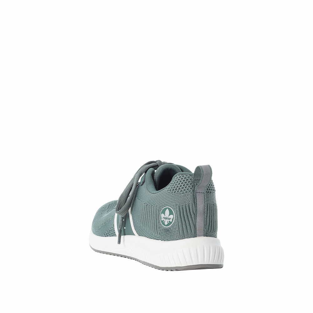 RIEKER Freizeit Schnürer grün FSK Damen Halbschuhe