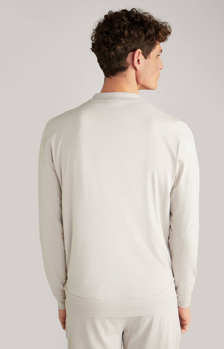Loungewear Sweatjacke in Hellbeige