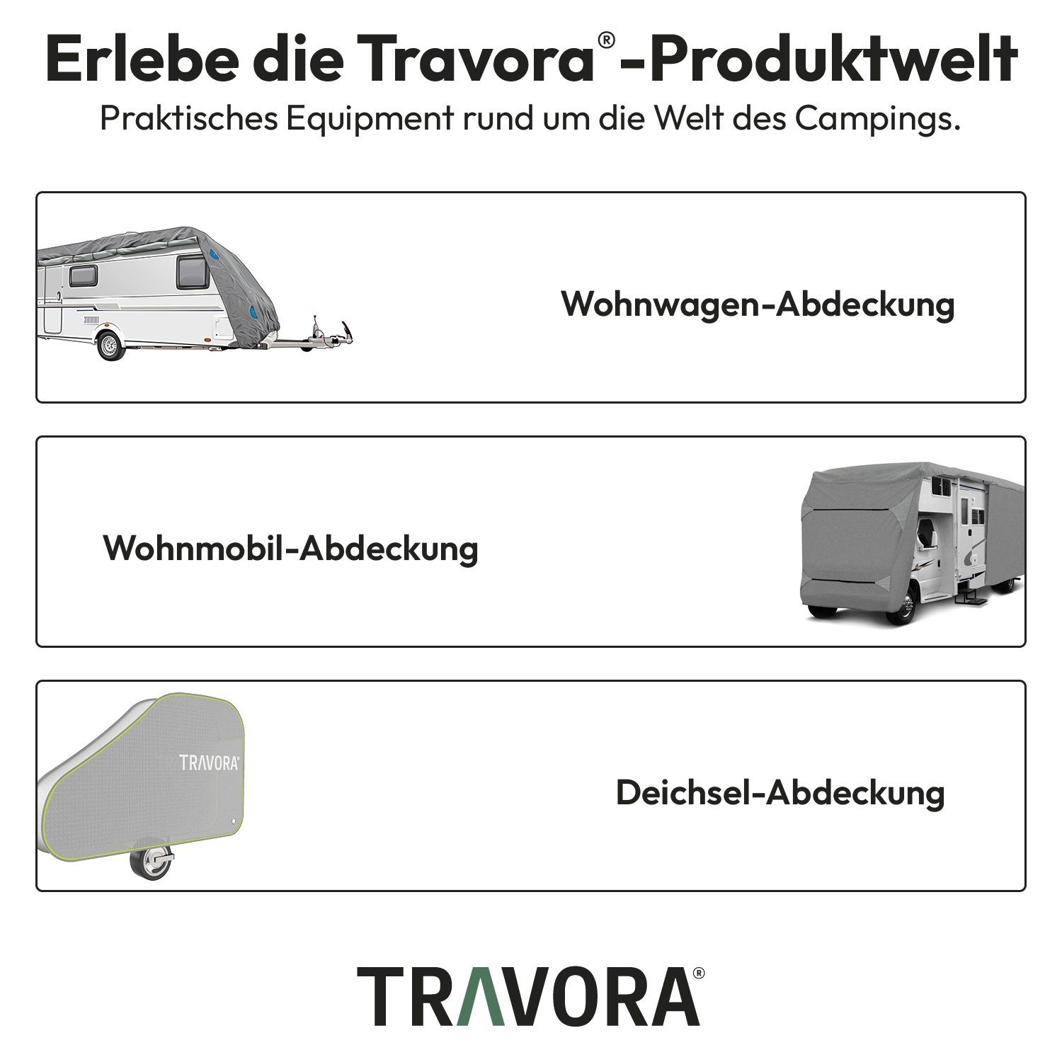 MOVAN Wohnwagenschutzhülle Deichselabdeckung Wohnwagen - Universal Deichselabdeckung Schutzhülle