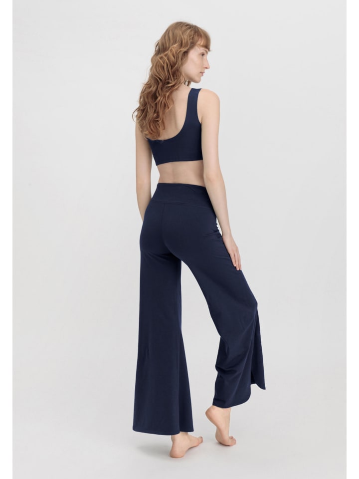 Hessnatur Yoga-Hose in dunkelblau günstig kaufen 34