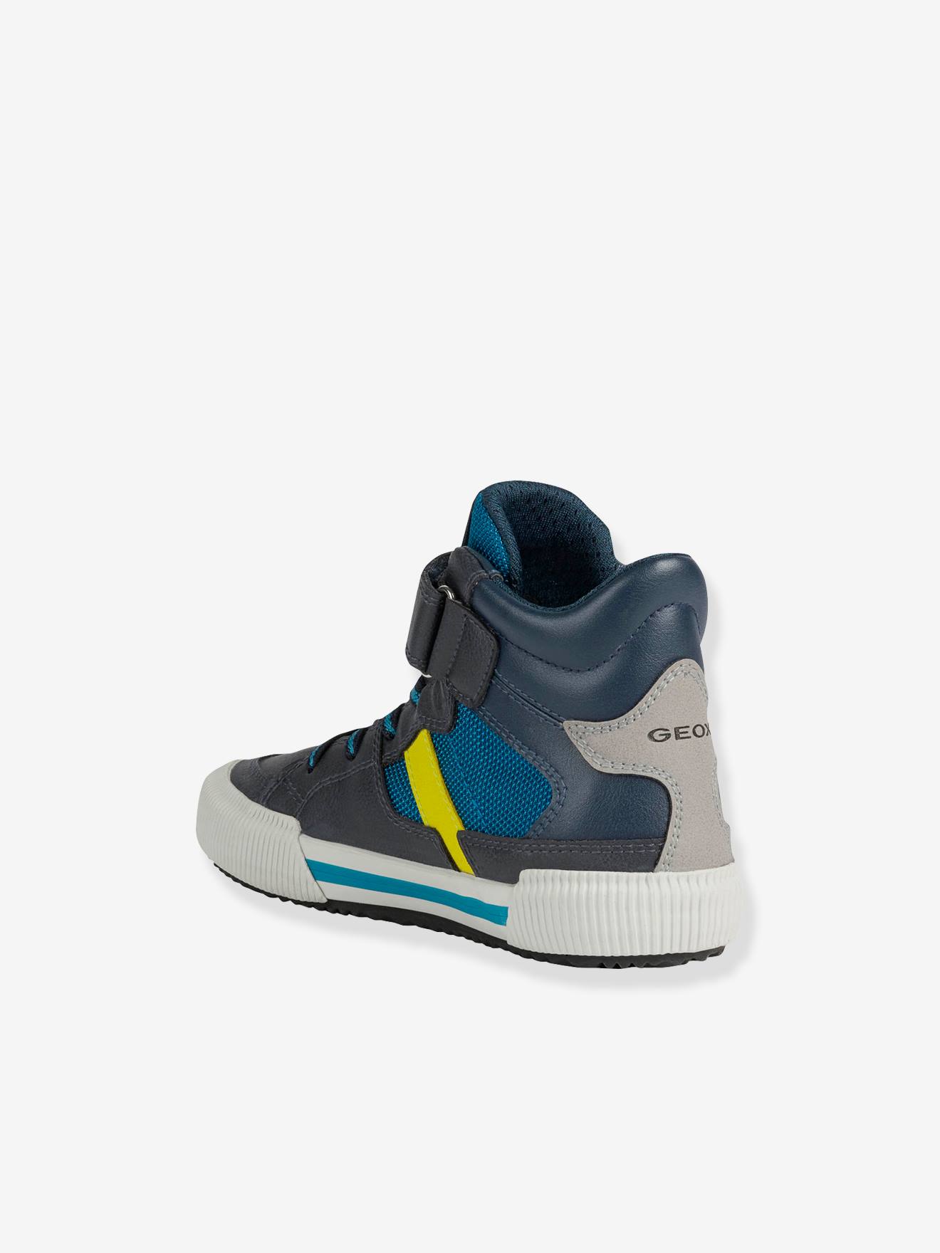 Baskets MID garçon J Alonisso Boy B-GBK GEOX® noir orange