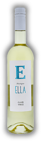 Weinkeller Erbach, ELLA, Cuvée Weiss aus Riesling und Goldmuskateller, Qualitätswein, trocken, 2021, Rheingau  Weinkeller Erbach, ELLA, Cuvée Weiss aus Riesling und Goldmuskateller, Qualitätswein, trocken, 2021, Rheingau   Jahrgang 2021 - 0,75	 Liter