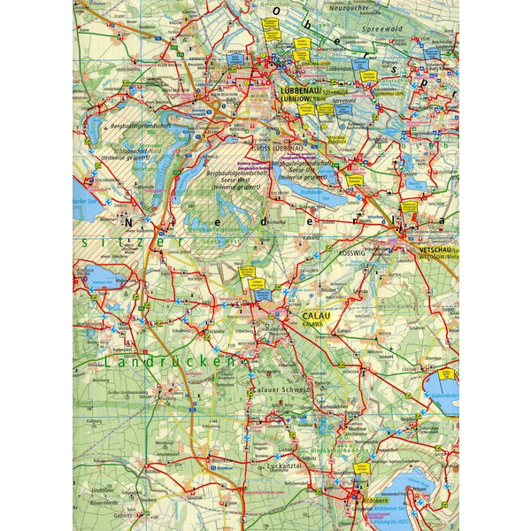Spreewald - Lausitz 1:100 000 - Fahrradkarte