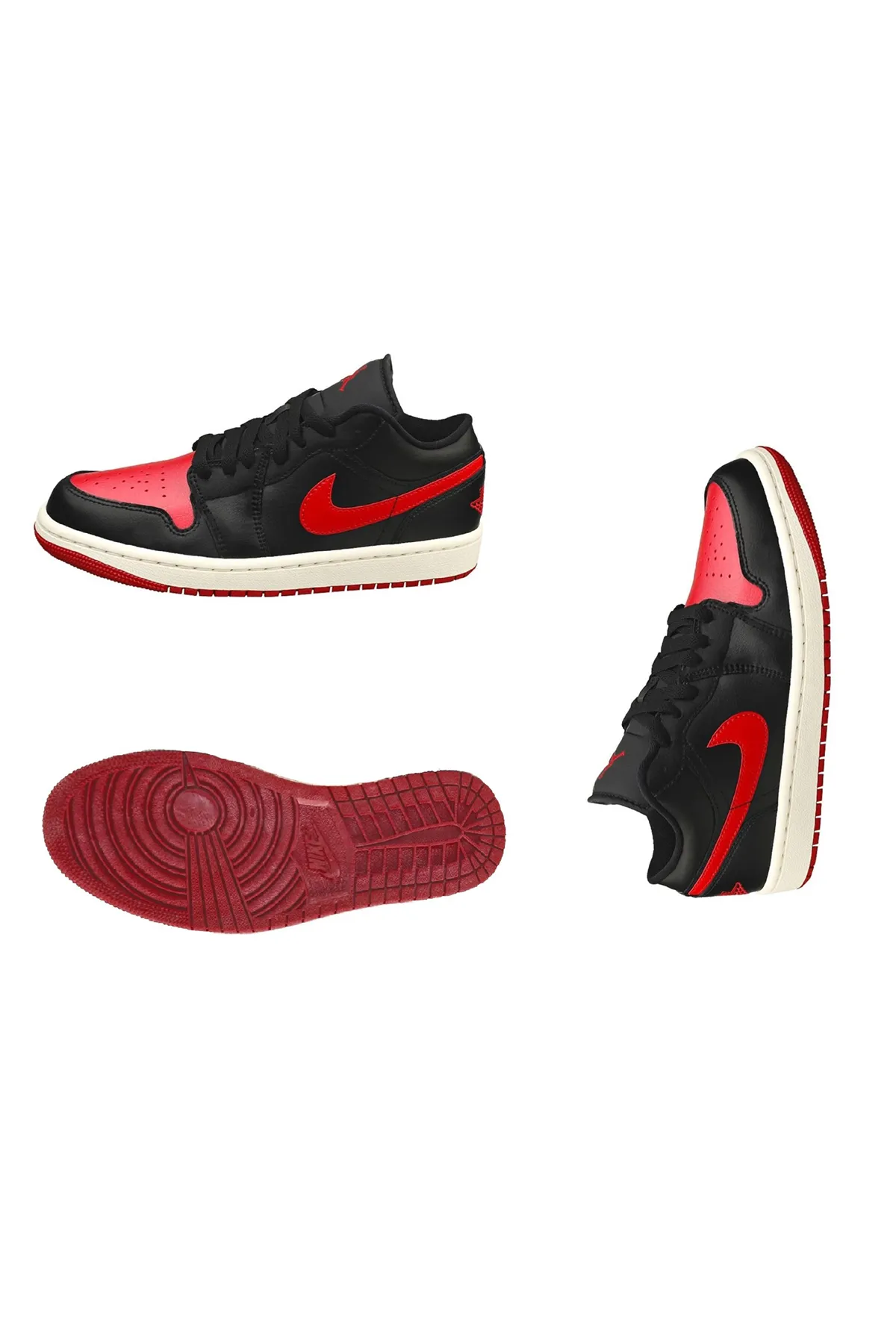 Nike  Schwarz/Segel/Gym Red Wmns 1 Low für Damen/Mädchen