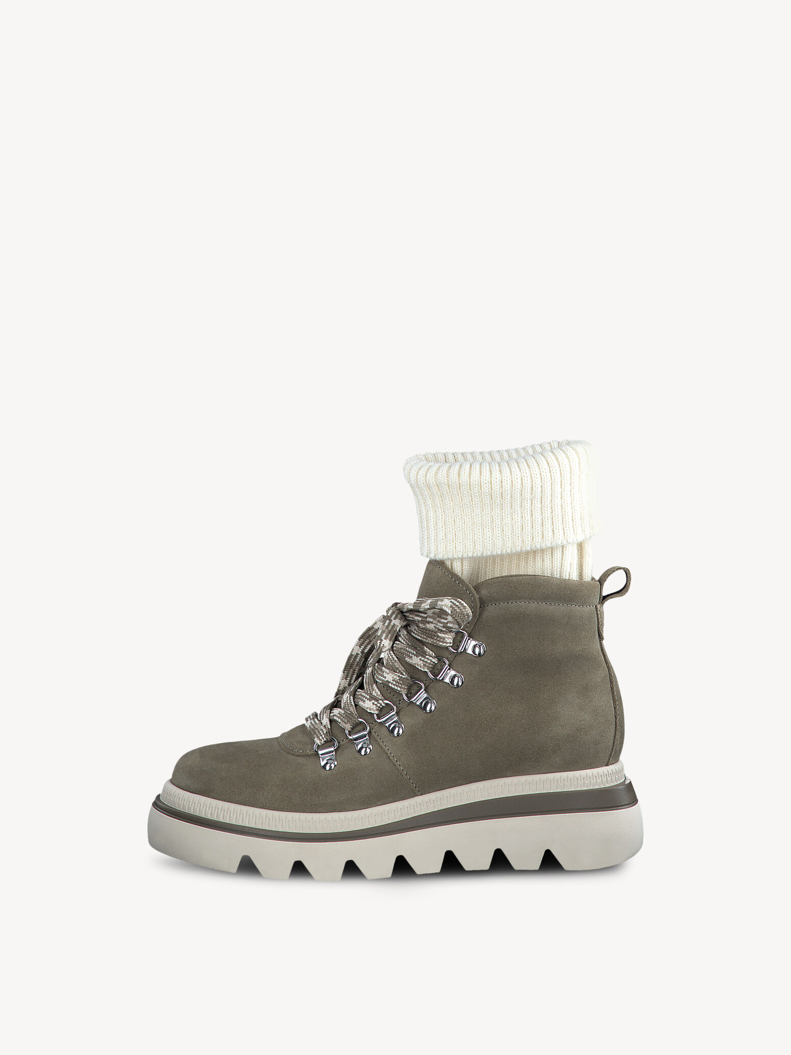 Bottine en cuir - vert doublure chaude