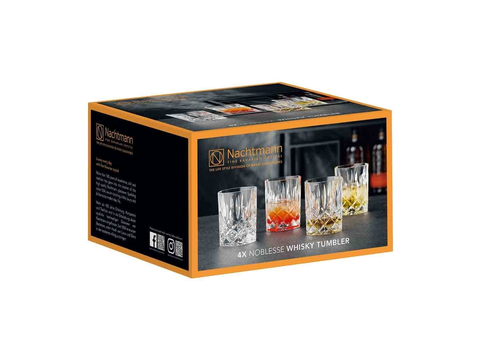 Nachtmann Whiskyglas Noblesse Whiskygläser 295 ml 4er Set, Glas