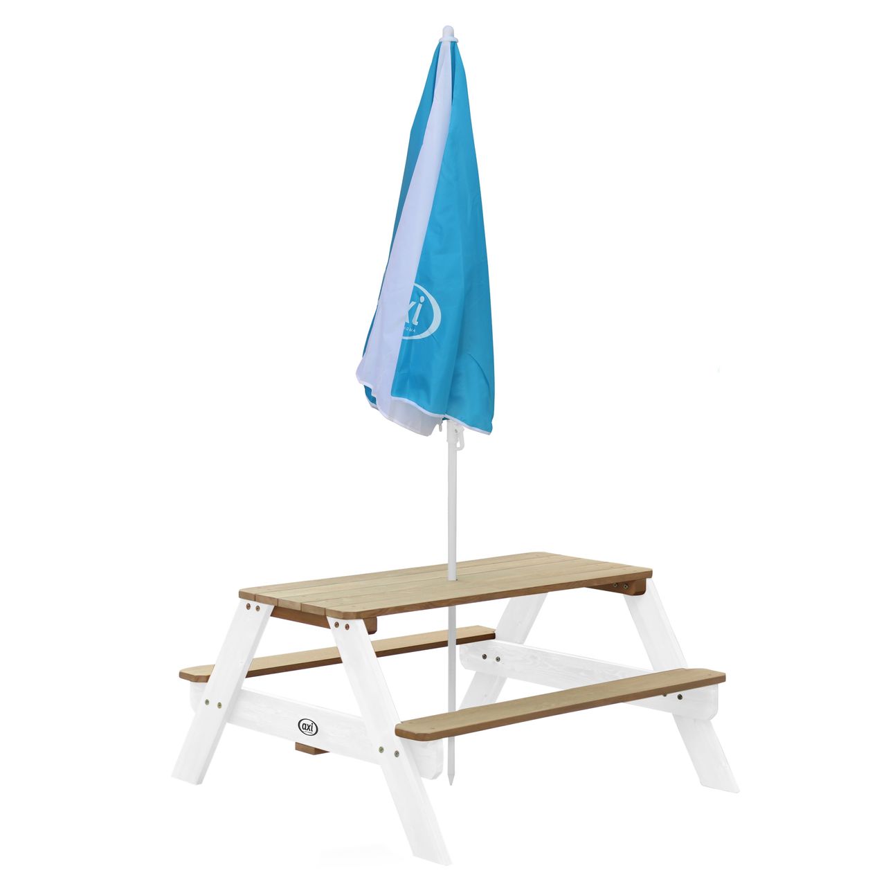 AXI Sonnenschirm Ø125 cm - Blau/weiß