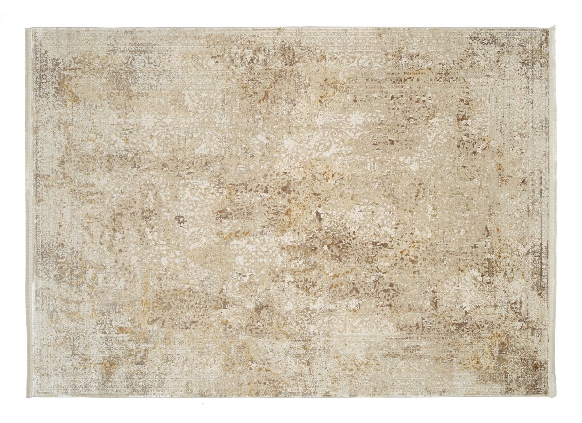 Webteppich Versailles Beige-Gold 67 x 130 cm