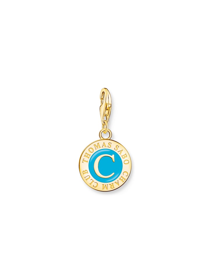 Thomas Sabo Charm-Anhänger in gold, türkis günstig kaufen onesize