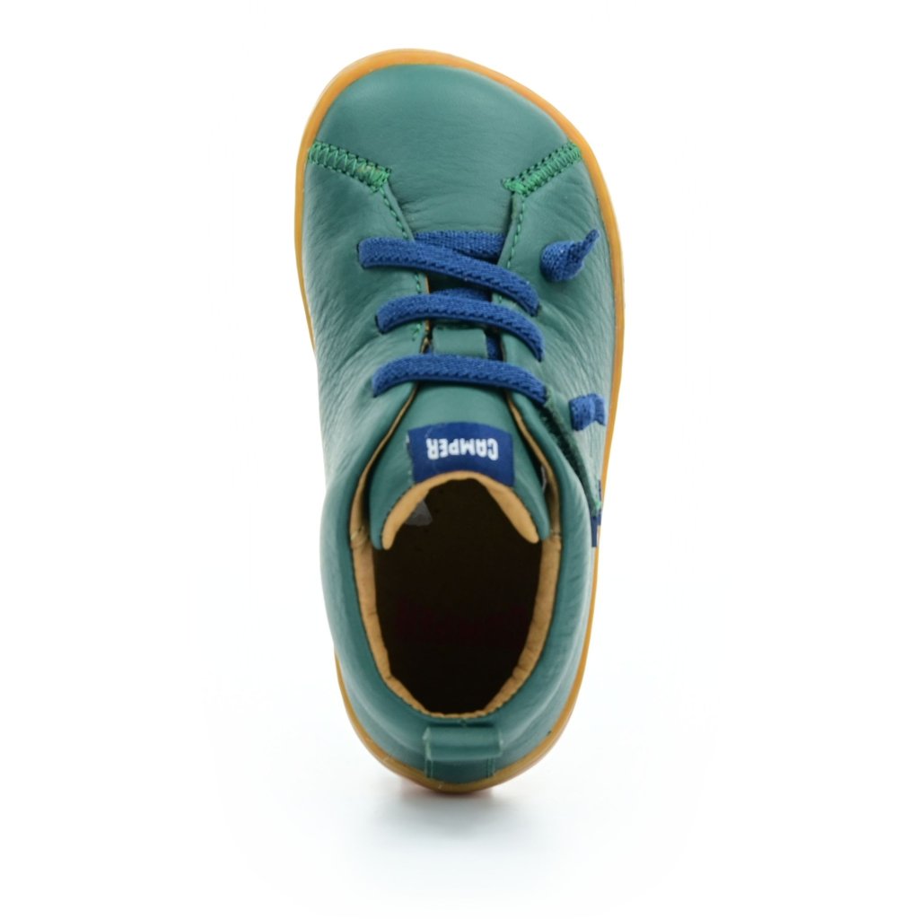 Camper Peu Cami Sella Mentaco (80153-096 First Walkers) grüne Mid Cut Barfußschuhe