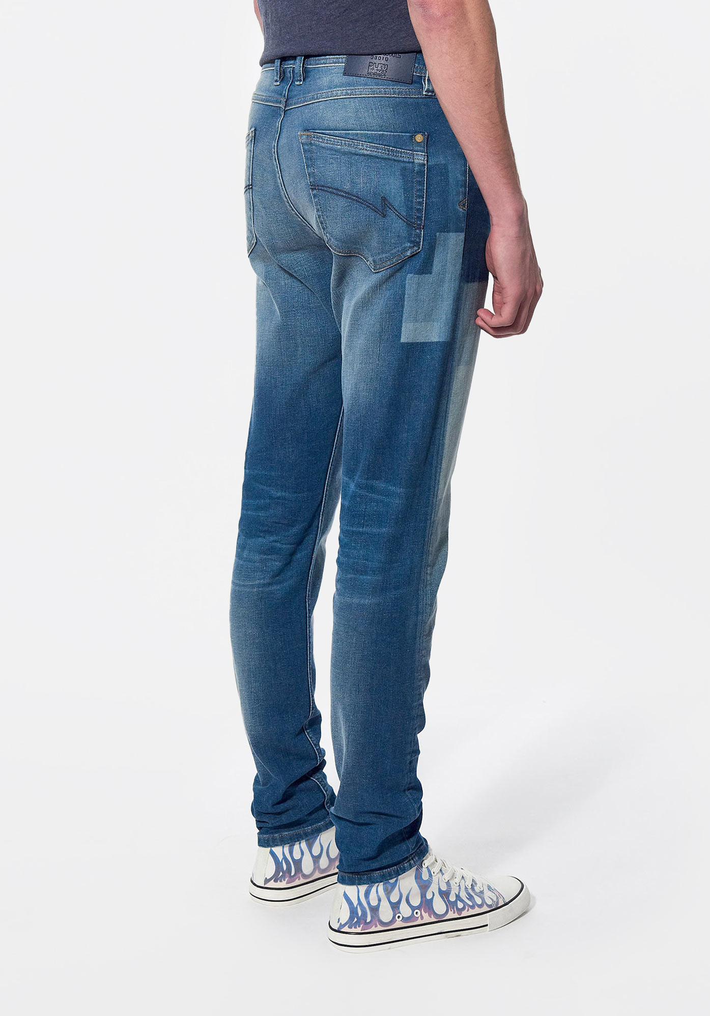 JOSH   Jean slim patchwork Homme