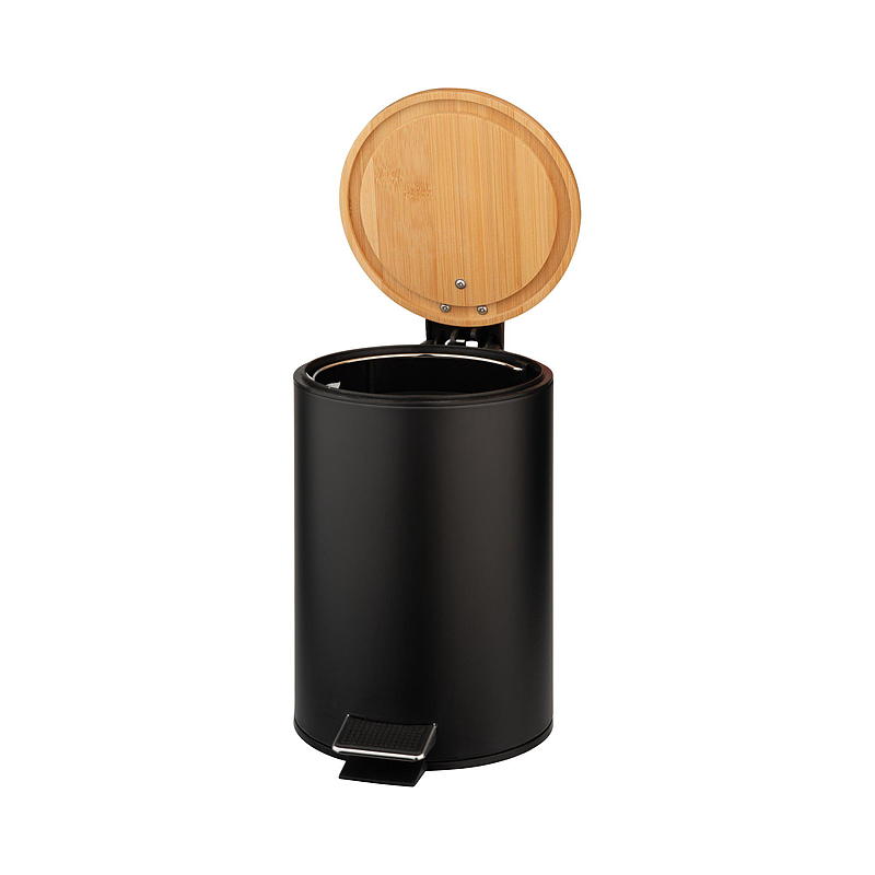 Home Pedalbøtte 3 l m/soft lukking, bambuslokk