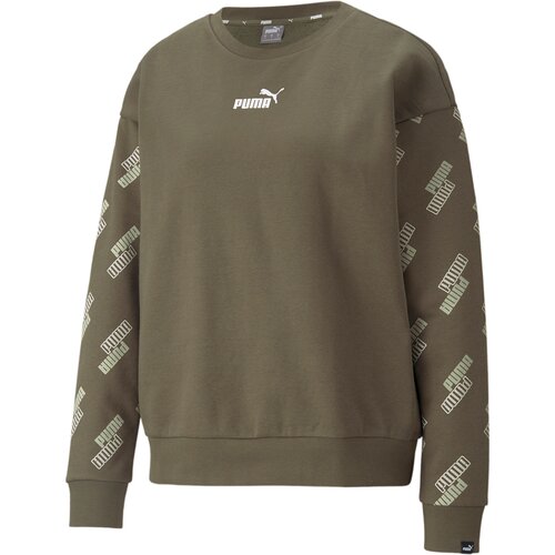 DAMEN SWEATSHIRT POWER AOP CREW FL