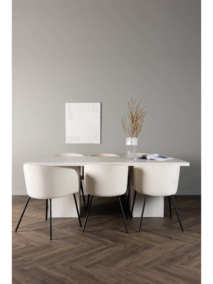ebuy24 Essgruppe Olga 9 ( 7-teilig) Weiß 90 x 200 cm günstig kaufen onesize