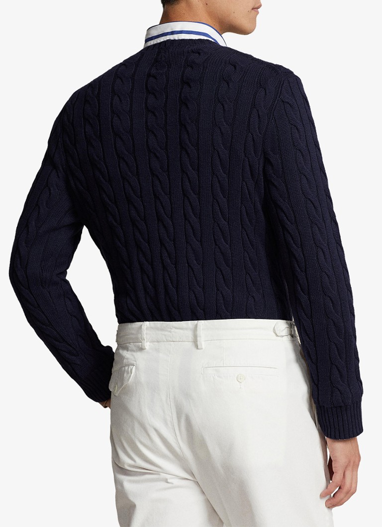Ralph Lauren Cable-knit sweater with logo embroidery