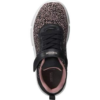 Geox J Aril Girl Sneaker in schwarz