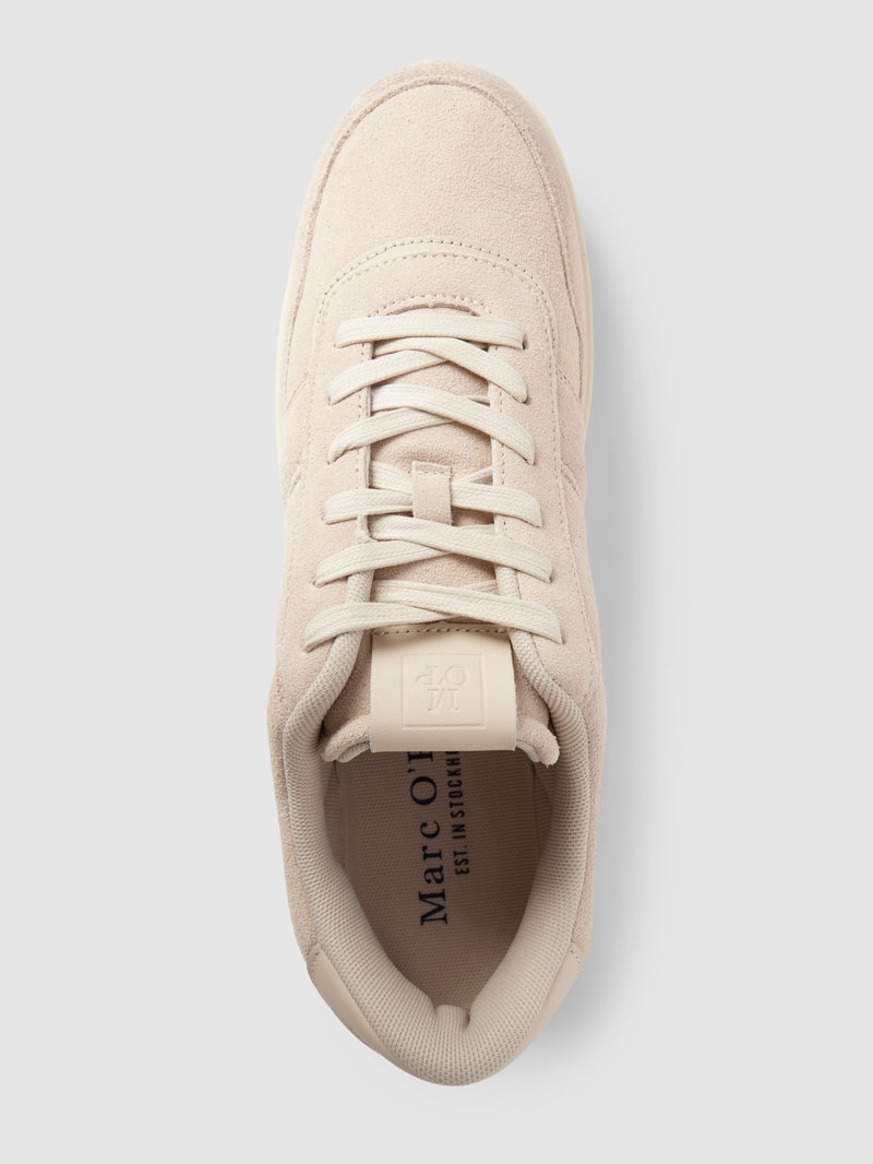 Sneaker mit Schnürverschluss in beige