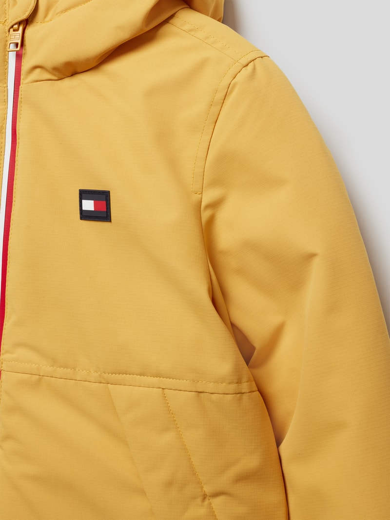 Jacke mit Label-Patch Modell 'ESSENTIAL PADDED JACKET' in senfgelb