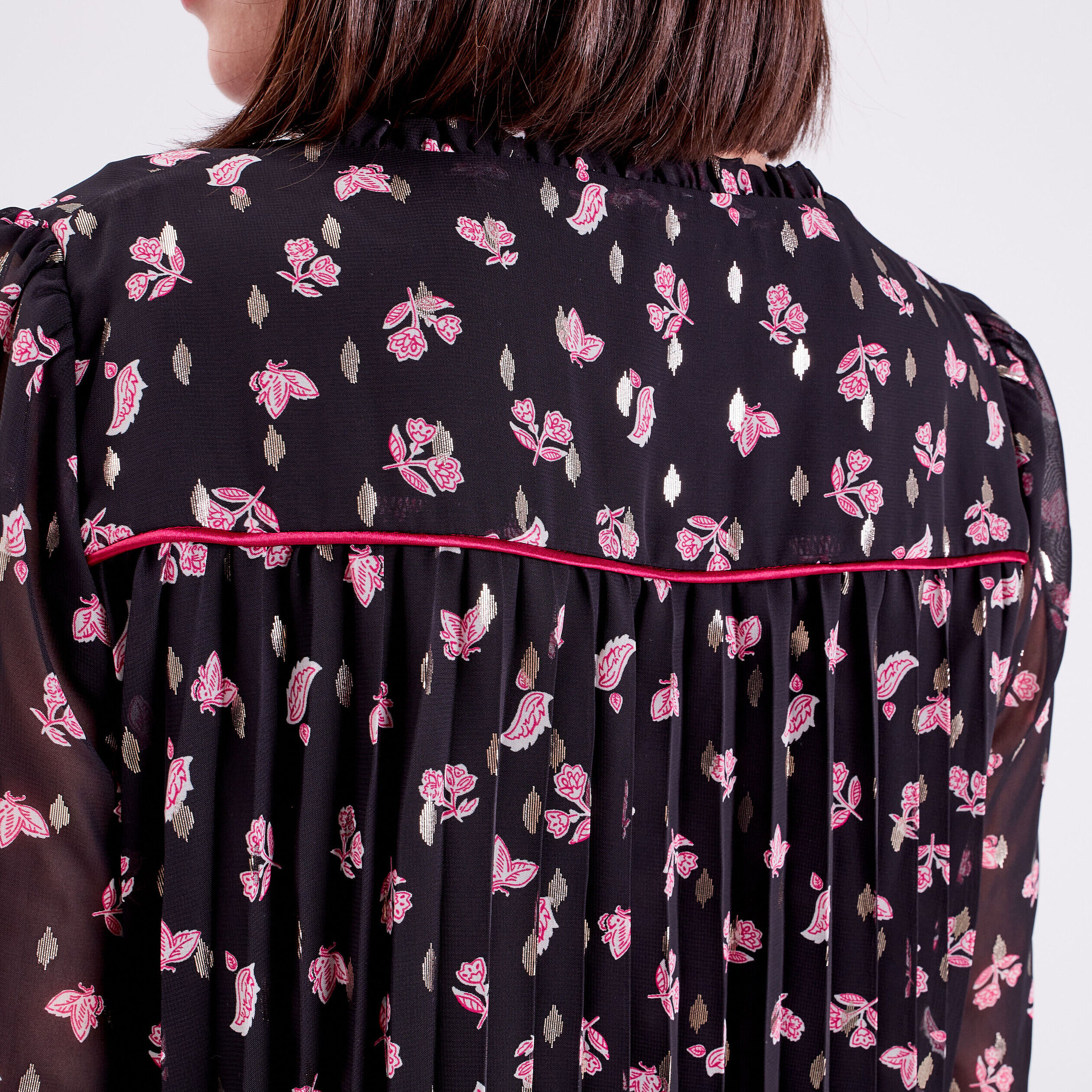 Blouse manches longues noir femme | Cache Cache
