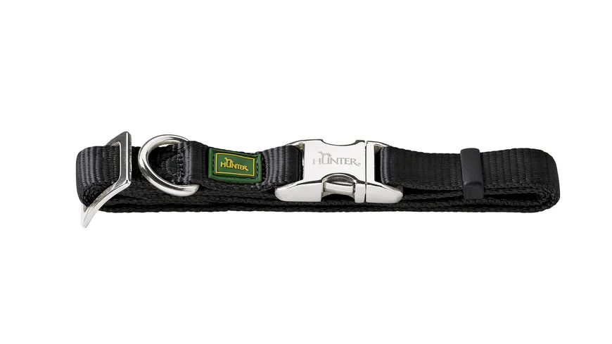 Hunter Hunde Halsband Alu-Strong 40-55/L schwarz