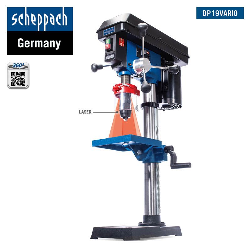 Scheppach Tischbohrmaschine DP19Vario