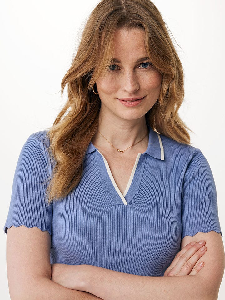 Mexx Poloshirt in Blau günstig kaufen