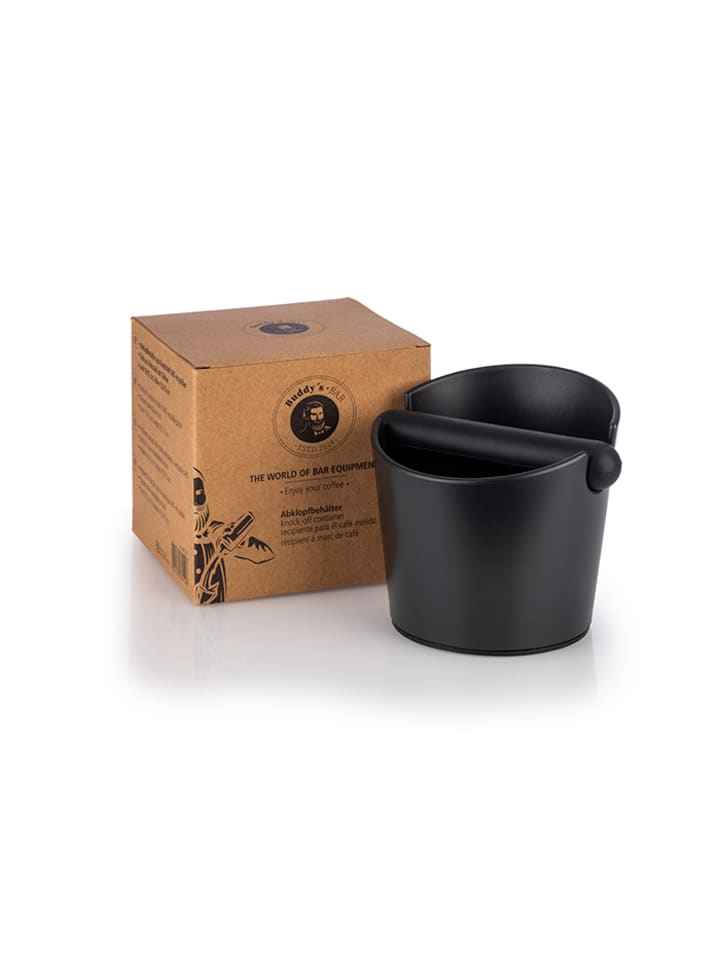 Buddy's Bar Abklopfbehälter für Kaffeesatz in Schwarz, Maße: 12x12x12,5 cm günstig kaufen onesize