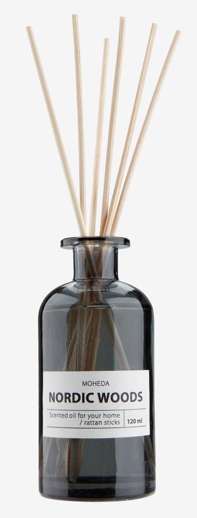 MOHEDA Nordisk skogduftolje med pinner 120ml