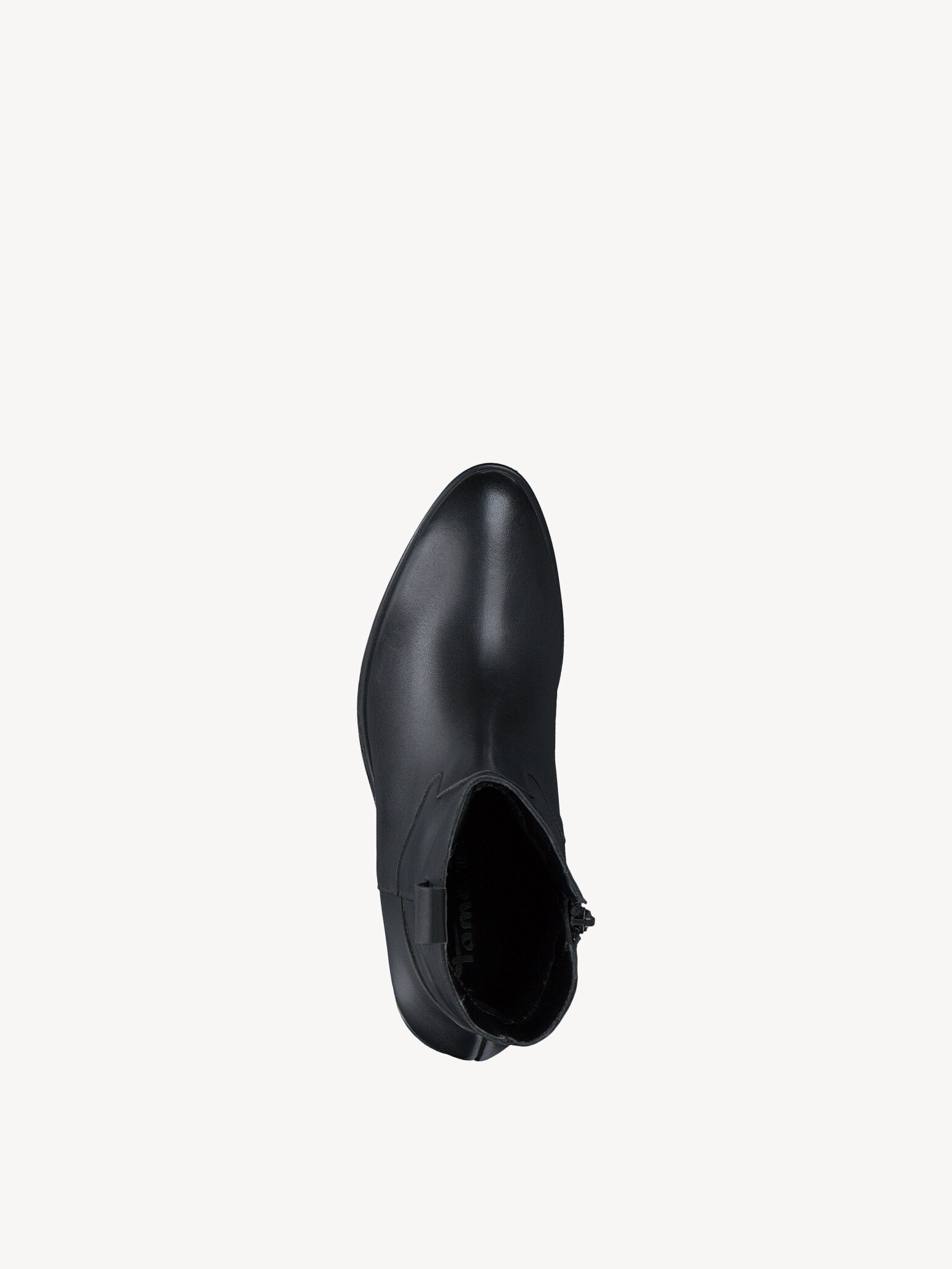 Bottine en cuir - noir