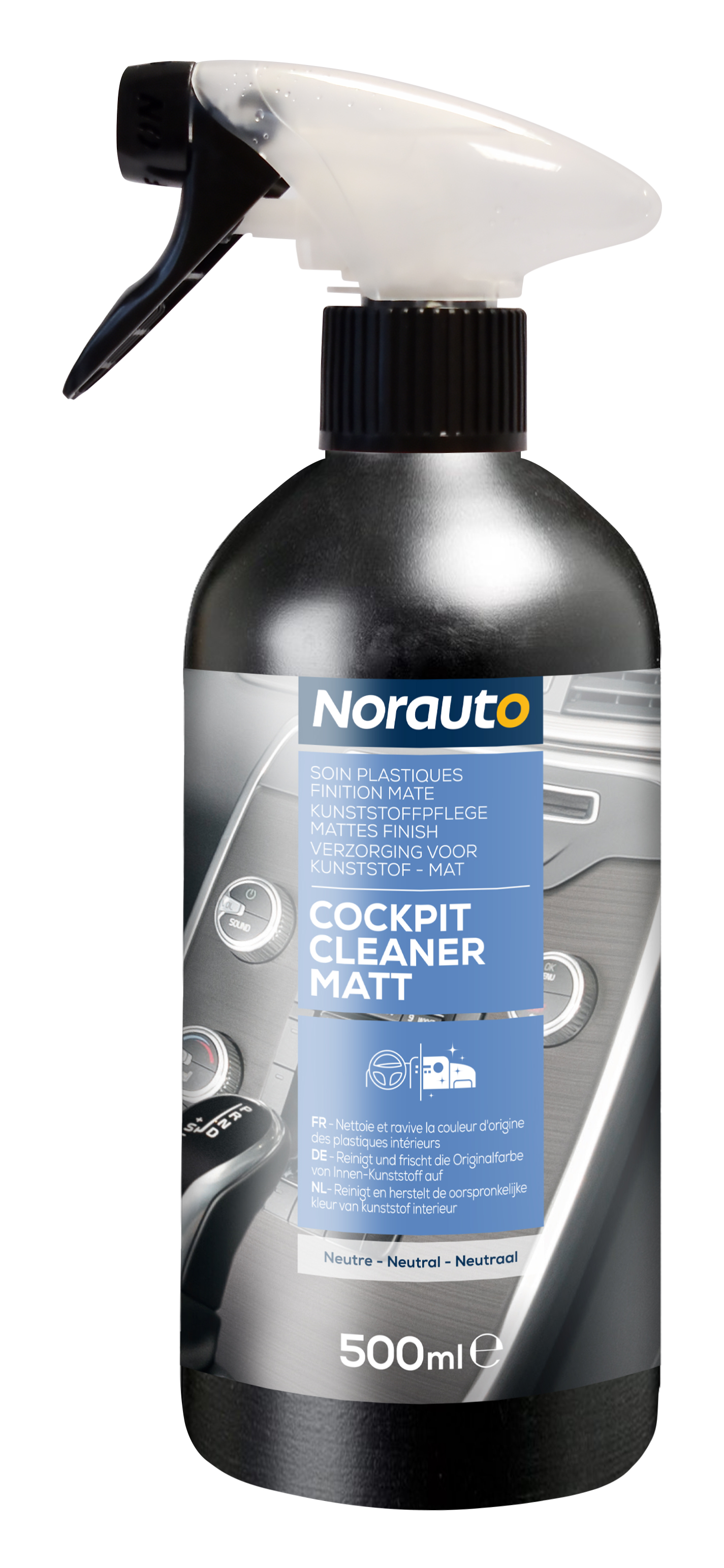Norauto Cockpitreiniger Matt-Finish, Neutraler Duft, 500 ml - ATU