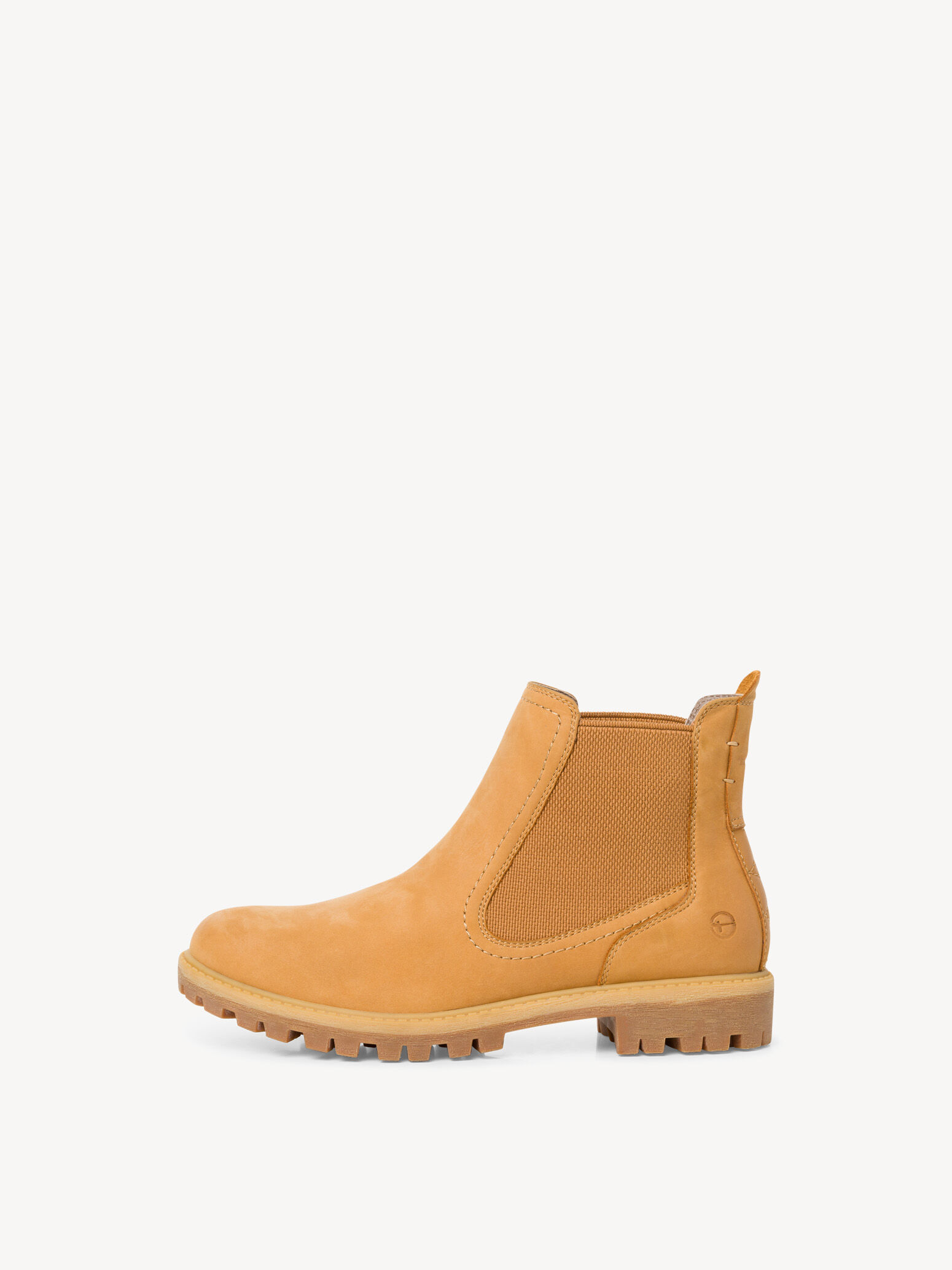 Bottine Chelsea en cuir - jaune