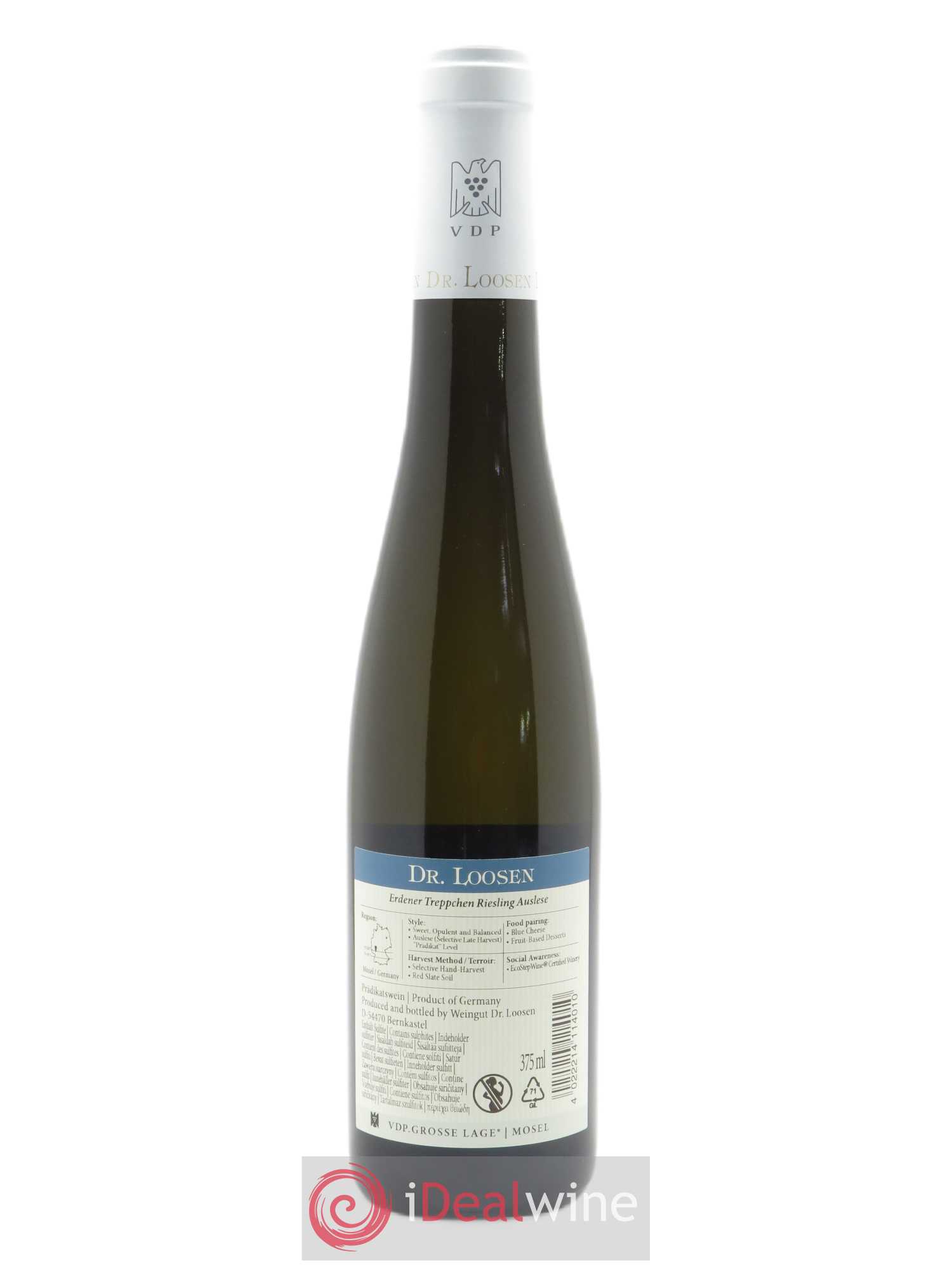 Riesling Dr. Loosen Erdener Treppchen Riesling Auslese  2018 - Lot de 1 Demi-bouteille
