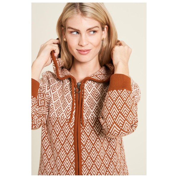 Tranquillo - Women's Jacquard Strickjacke - Mantel