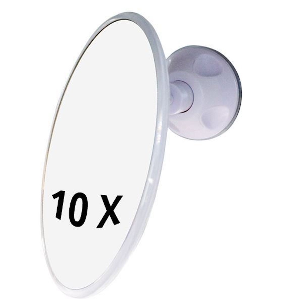 UNIQ UNIQ Miroir de salle de bain avec ventouse et grossissement 10x Miroir