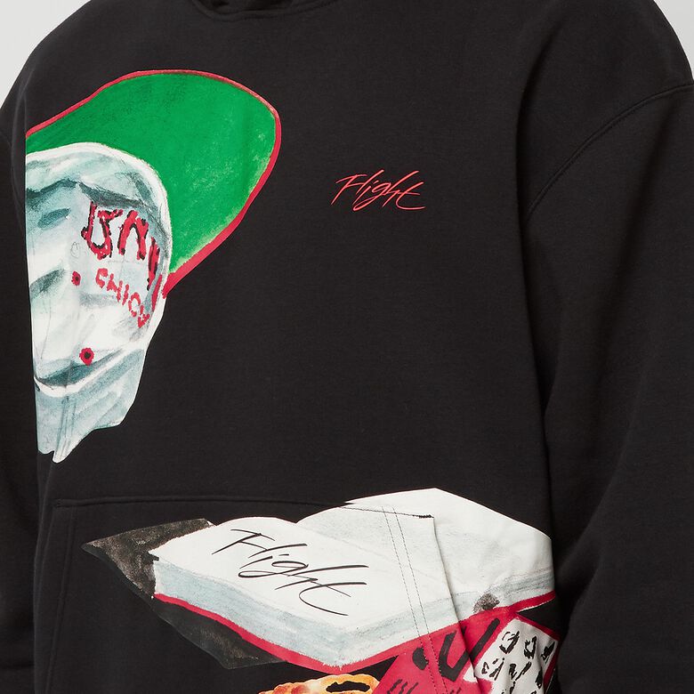 JORDAN Flight Artist Fleece PO black/sail/university red
