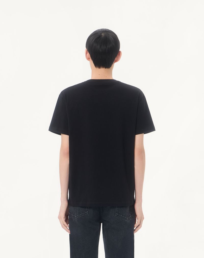 Camiseta Valentino de algodão com detalhes dourados